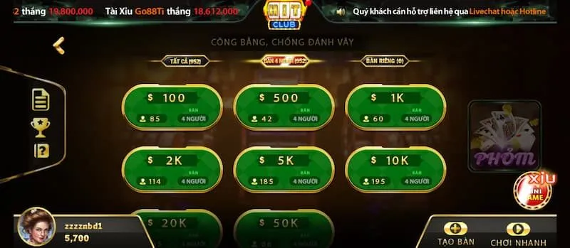 Gợi ý những kinh nghiệm cược Phỏm online hay
