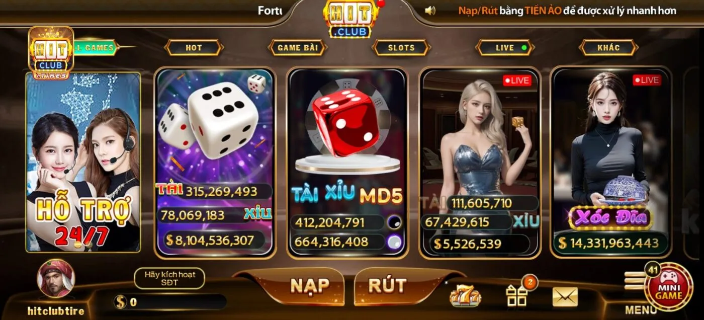 Lý do nên chọn Hitclub để đăng ký tài khoản 