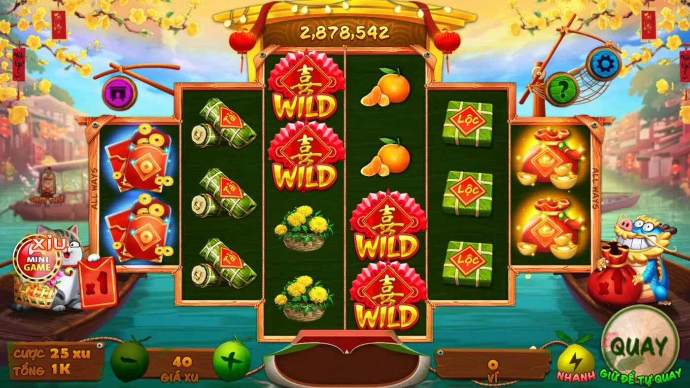 Hướng dẫn chơi Sắc xuân chợ Tết Hit Club